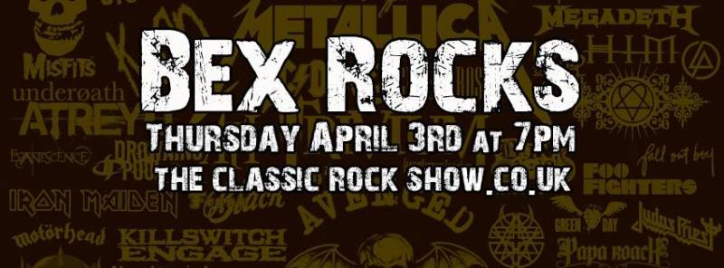  'BEX ROCKS' Thursday, April 3rd at 7pm