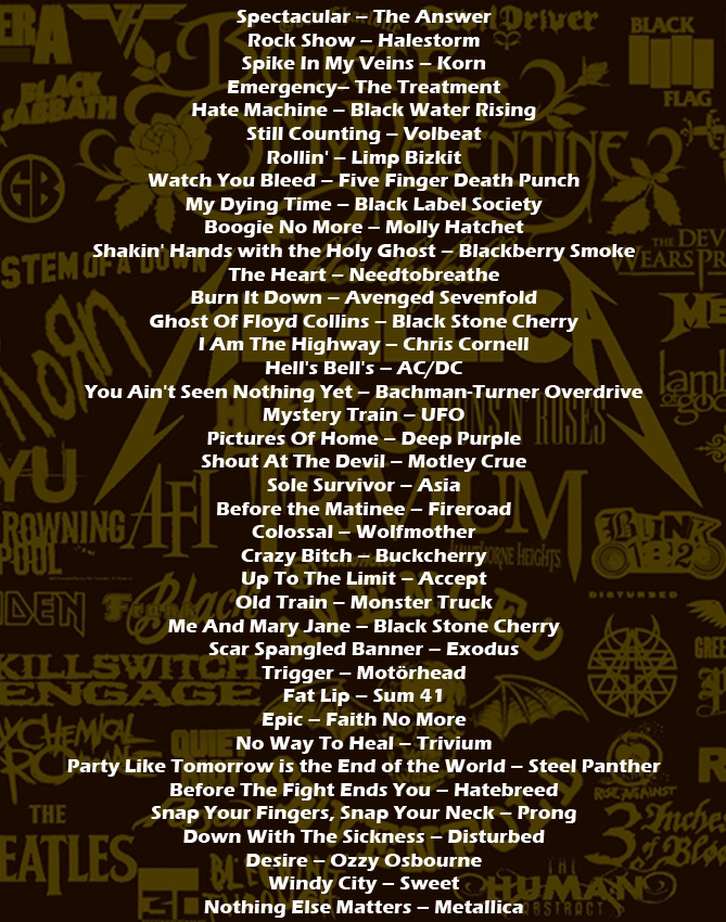 'Bex Rocks' playlist March 6th 2014