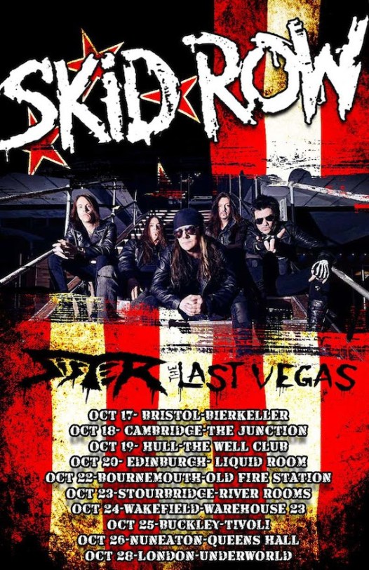 Skid Row UK Tour poster