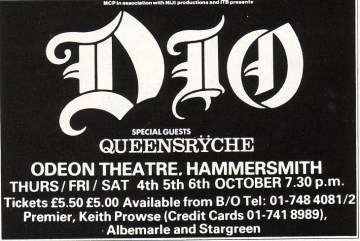 Dio Last In Line tour